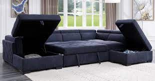 nekoda navy blue sectional sofa