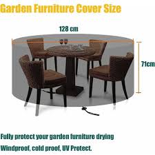 Round Garden Furniture Cover Heavy