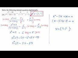 Alg2 9 3 Solving Rational Equations