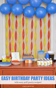 puff pastry party ideas for birthdays