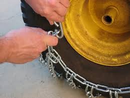 put chains on tractor tires this winter