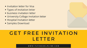 get free invitation letter for visa