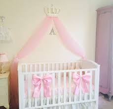 beautiful princess crib bows neutral