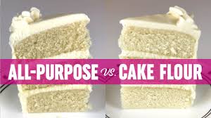 all purpose flour vs cake flour you