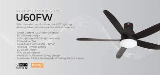 best ceiling fans with led light u60fw