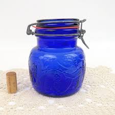 1980s vintage blue cobalt italy