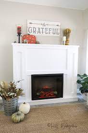 diy fireplace with electric insert