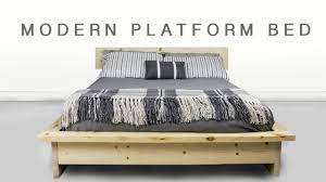 how to make a diy modern platform bed