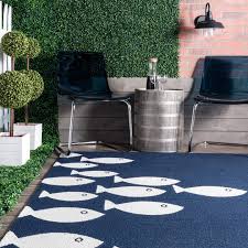 cute outdoor area rug 8 10 white fish