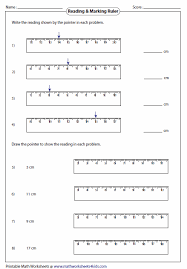 Words for some basic maths symbols, percent, fractions, weights and measures etc. Measuring Length Worksheets