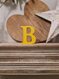Wooden Letter B Personalised Name