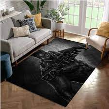 black panther ver4 area rug bedroom rug