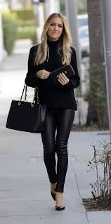 Leather leggings are usually associated with glam, don't settle for what everyone else is doing when it comes to how to wear leather leggings. 12 Best Turtlenecks To Wear Now How To Wear Leggings Fashion Outfits With Leggings