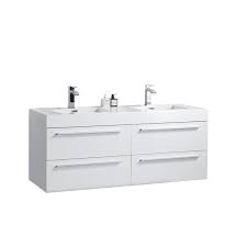 gef rosalie 60 in white double sink