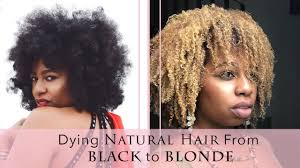 This wait gives the hair a chance to restore it's own natural chemical balance. Natural Hair Tutorial How To Dye Natural Hair Blonde From Black Youtube