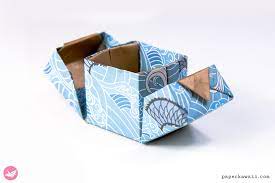 origami hinged box video tutorial