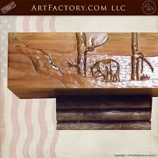Fine Art Fireplace Mantel Solid Wood