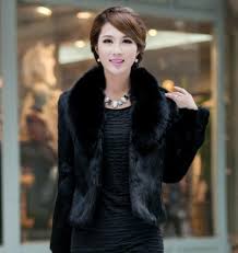 Women 039 S Short Faux Mink Fur Coat