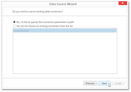 data bind a report to a database