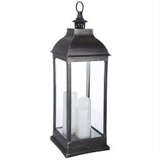 Outdoor Led Glass And Plastic Lantern