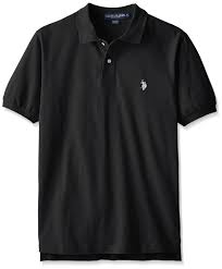 U S Polo Assn Mens Classic Polo Shirt Black White M