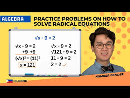 Radical Equations Algebra Paano
