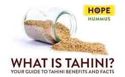 What does tahini do for hummus?