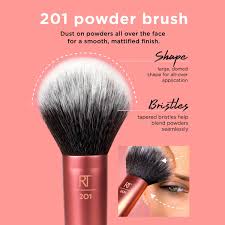 real techniques powder brush beauty case