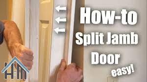 split jamb door prehung door replace