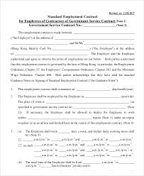 11 Employment Contract Templates Pages Docs Word Free