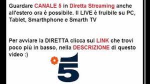 I canali mediaset come canale 5, italia 1, rete 4 e altri sono tra i più seguiti in tv. Guardare Canale 5 In Streaming Anche All Estero Youtube