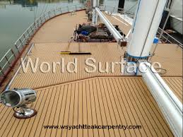 the yacht decking and boat flooring of