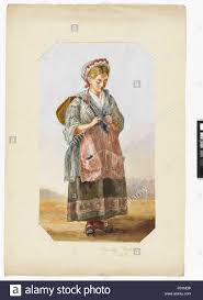English From Life Study Of A Girl In Peasant Costume
