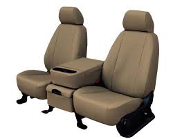 Caltrend Front Faux Leather Seat Covers For 2000 2002 Ford Expedition Fd173 06lx Beige Insert And Trim