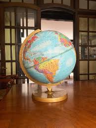 Vintage Globe Decor Globe On Stand