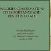 Importance for Wildlife Conservation
