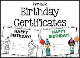Birthday Crown Certificate Chart Prekinders