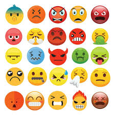 emoji angry vector set emojis sad and