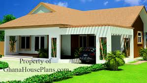 two bedrooms house plan for ghana