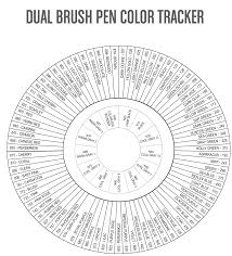 Tombow Dual Brush Pen Color Tracker Tombow Dual Brush Pen