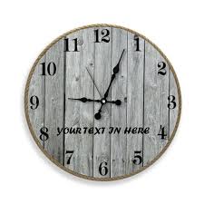 Custom Wood Clock Round Wall Clock