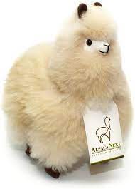 real alpaca natural fur toy soft and