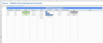 pmbok project management model template
