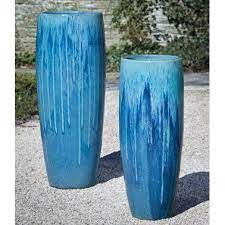 Blue Planter Pots Outdoor