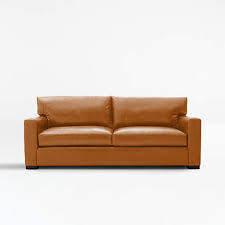axis 88 leather sofa reviews crate