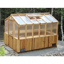 Cedar 8 Ft X 12 Ft Greenhouse Kit