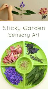 Sticky Flower Garden Sensory Art For