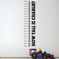 Personalised Childrens Height Chart Wall Sticker