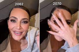 kim kardashian tries the viral aging