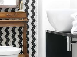 black white bathroom stone italiana